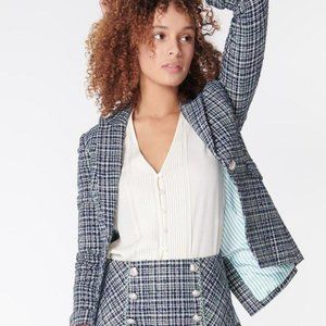 Veronica Beard Cutaway Blazer Navy/Multi NWT - Size 8